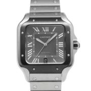 Pre-owned Stainless Steel watches Cartier Vintage , Gray , Heren