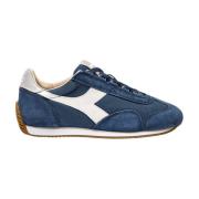 Canvas Stone Wash Sneakers Diadora , Blue , Heren