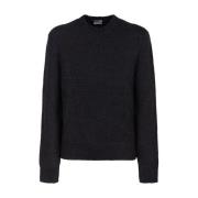 Houtskool Kasjmier Crew Neck Sweater Burberry , Black , Heren