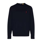 Blauwe Crew Neck Sweatshirt Aw23 Ralph Lauren , Blue , Heren