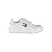 Stijlvolle witte vetersneakers met contrasterend detail Tommy Hilfiger...