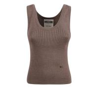 Beige Top voor Vrouwen Moschino , Beige , Dames