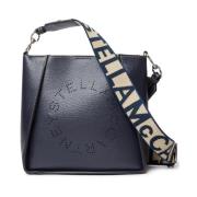 Geperforeerde Logo Mini Crossbody Tas Stella McCartney , Blue , Dames