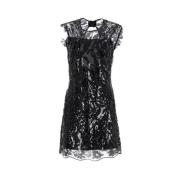 Polyester dresses Sandro , Black , Dames