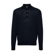 Klassiek Poloshirt in Diverse Kleuren Ermenegildo Zegna , Black , Here...