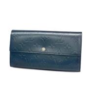 Pre-owned Fabric wallets Louis Vuitton Vintage , Blue , Dames