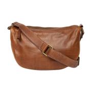 Handgemaakte Crossover Tas met Vintage Look Re:designed , Brown , Dame...