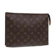 Pre-owned Canvas pouches Louis Vuitton Vintage , Brown , Dames