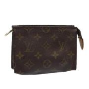 Pre-owned Canvas pouches Louis Vuitton Vintage , Brown , Dames