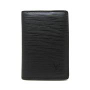 Pre-owned Leather key-holders Louis Vuitton Vintage , Black , Dames