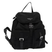 Pre-owned Nylon backpacks Prada Vintage , Black , Dames