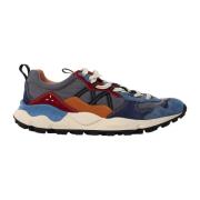 Blauwe Sneakers voor Bergavonturen Flower Mountain , Blue , Heren