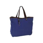 Pre-owned Canvas prada-bags Prada Vintage , Blue , Dames