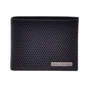 Wallet in black speckled leather Baldinini , Black , Heren