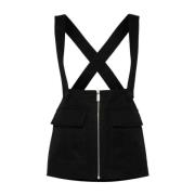 Zwarte Rok met Zakken Off White , Black , Dames