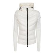 Stijlvolle Bianco Cardigan Jas Moncler , White , Dames