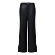 Zwarte Wijde Pijpen Broek Aw24 Rotate Birger Christensen , Black , Dam...