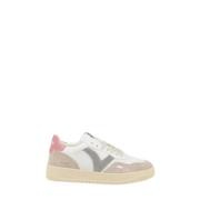 Witte damessneakers, plat met veters Victoria , Multicolor , Dames