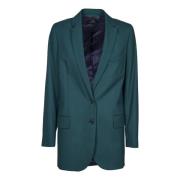 Groene Wollen Jas Aw24 PS By Paul Smith , Green , Dames