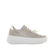 Zwarte Sneakers voor Vrouwen Nerogiardini , Beige , Dames