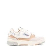 Lage Natuurlijke Beige Kameel Sneaker Autry , Beige , Dames