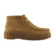 Tan Nubuck Casual Schoenen Clarks , Brown , Dames