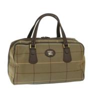 Pre-owned Canvas handbags Burberry Vintage , Beige , Dames