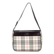 Pre-owned Canvas shoulder-bags Burberry Vintage , Beige , Dames