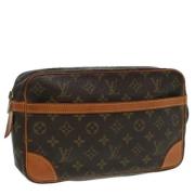 Pre-owned Canvas clutches Louis Vuitton Vintage , Brown , Dames