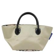 Pre-owned Fabric handbags Burberry Vintage , Beige , Dames