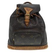 Pre-owned Canvas backpacks Louis Vuitton Vintage , Brown , Dames