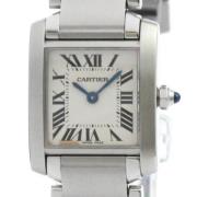 Pre-owned Stainless Steel watches Cartier Vintage , Gray , Dames