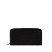 Pre-owned Leather wallets Bottega Veneta Vintage , Black , Dames