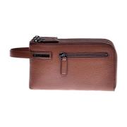 Wallet in tumbled leather Baldinini , Brown , Heren