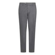 Slim Fit Grijze Broek met Gestreken Plooi Michael Coal , Gray , Heren