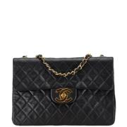 Pre-owned Leather chanel-bags Chanel Vintage , Black , Dames