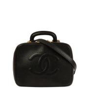 Pre-owned Leather chanel-bags Chanel Vintage , Black , Dames