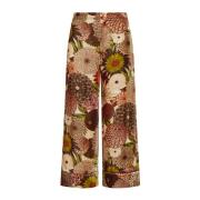 Velvet Prints Broek Maliparmi , Multicolor , Dames