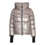 Grijze Gloss Pufferjas Aw24 Herno , Gray , Dames