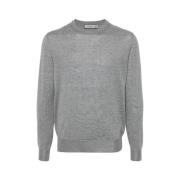 Grijze Trui Stijlvol Casual Mode Canali , Gray , Heren