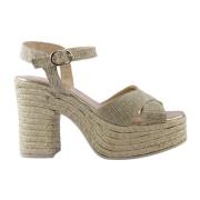 Platino Natuurlijke Stijlvolle Sandalen Gaimo , Yellow , Dames