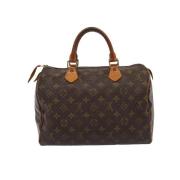 Pre-owned Canvas handbags Louis Vuitton Vintage , Brown , Dames