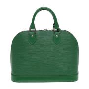 Pre-owned Leather louis-vuitton-bags Louis Vuitton Vintage , Green , D...