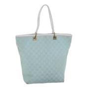 Pre-owned Canvas totes Gucci Vintage , Blue , Dames