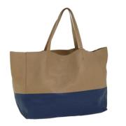 Pre-owned Leather totes Celine Vintage , Blue , Dames