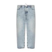 loszittende jeans Balenciaga , Blue , Heren