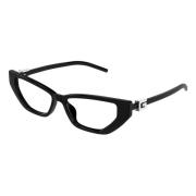 Mode Bril Zwarte Frame Gucci , Black , Dames