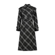 Geruite Trenchcoat Burberry , Multicolor , Dames