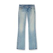 Blauwe Gewassen Denim Bootcut Jeans Diesel , Blue , Heren