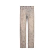 Blauwe Losse Jeans met Vernietigingseffecten Diesel , Blue , Dames